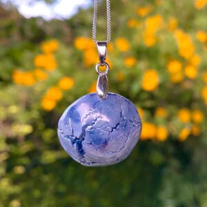 Colar Azul Craquelado